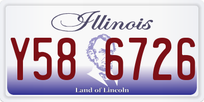 IL license plate Y586726