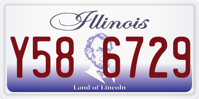 IL license plate Y586729