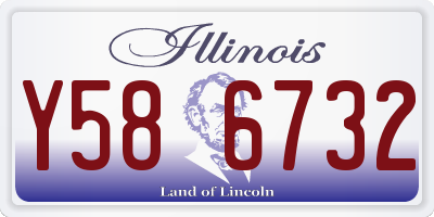 IL license plate Y586732
