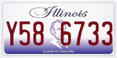 IL license plate Y586733