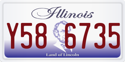 IL license plate Y586735