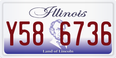 IL license plate Y586736
