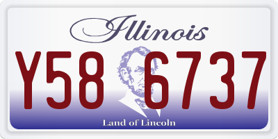 IL license plate Y586737