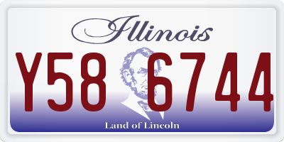 IL license plate Y586744