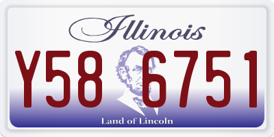 IL license plate Y586751