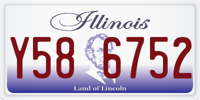 IL license plate Y586752