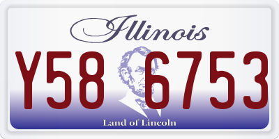 IL license plate Y586753