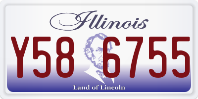 IL license plate Y586755
