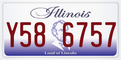 IL license plate Y586757