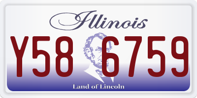 IL license plate Y586759