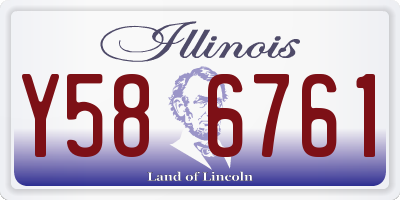 IL license plate Y586761