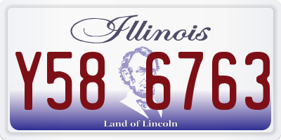 IL license plate Y586763