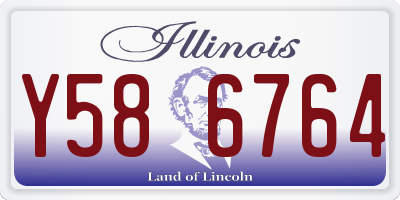 IL license plate Y586764
