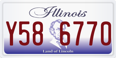 IL license plate Y586770