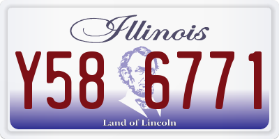 IL license plate Y586771