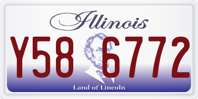 IL license plate Y586772