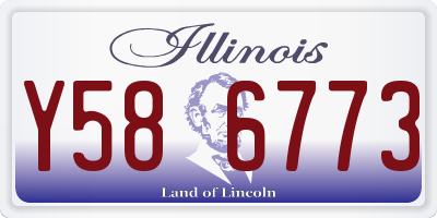 IL license plate Y586773
