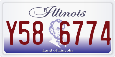 IL license plate Y586774