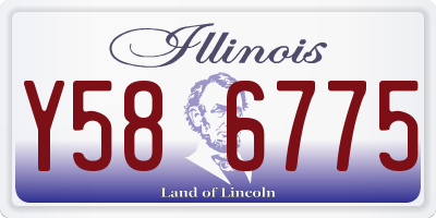 IL license plate Y586775