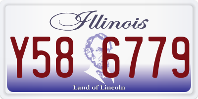 IL license plate Y586779