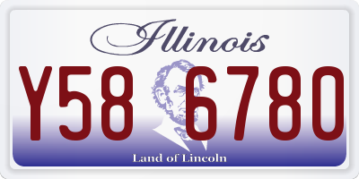 IL license plate Y586780