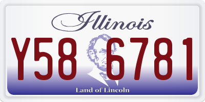 IL license plate Y586781