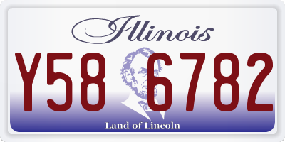 IL license plate Y586782