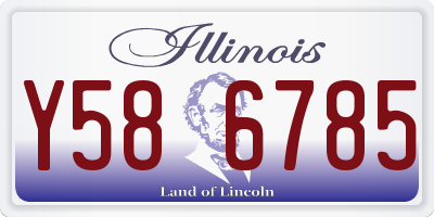 IL license plate Y586785