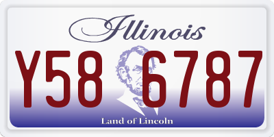 IL license plate Y586787