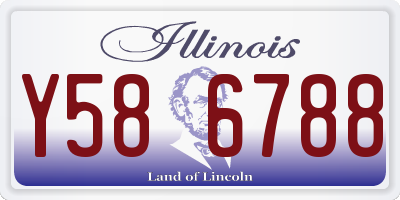 IL license plate Y586788