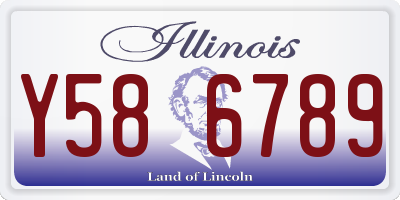 IL license plate Y586789