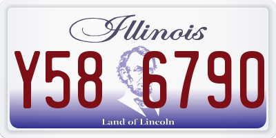 IL license plate Y586790