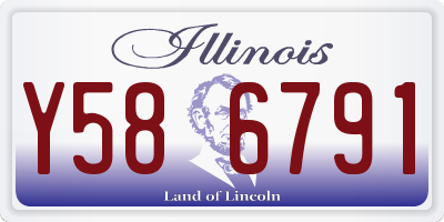 IL license plate Y586791