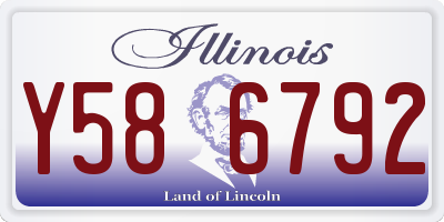IL license plate Y586792