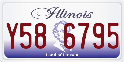 IL license plate Y586795