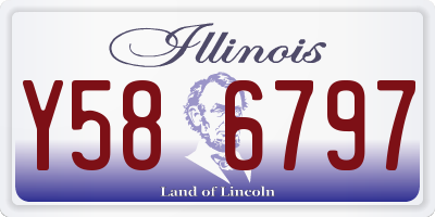 IL license plate Y586797
