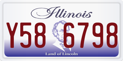 IL license plate Y586798