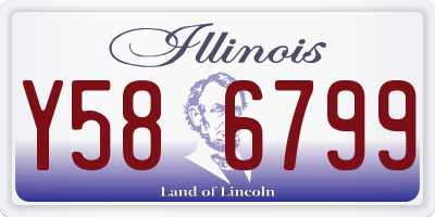 IL license plate Y586799