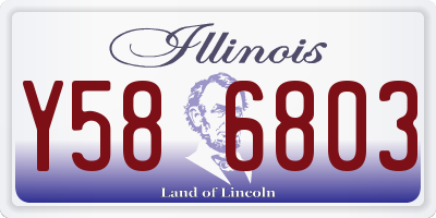 IL license plate Y586803