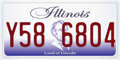 IL license plate Y586804