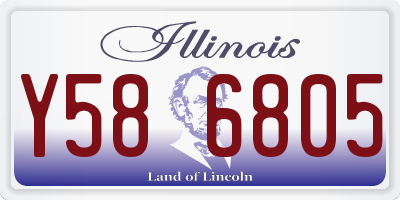 IL license plate Y586805