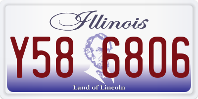IL license plate Y586806