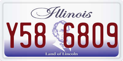 IL license plate Y586809