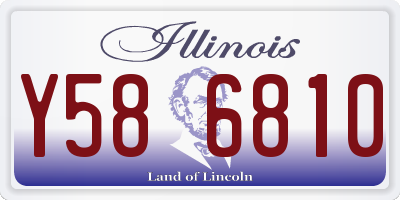 IL license plate Y586810