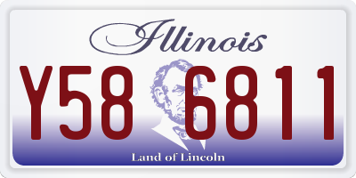 IL license plate Y586811