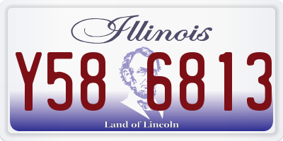 IL license plate Y586813