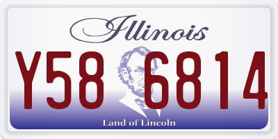 IL license plate Y586814