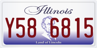 IL license plate Y586815