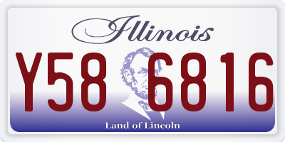 IL license plate Y586816