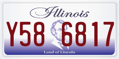 IL license plate Y586817